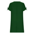 thumbnail image 4 of XuJwPNcy Summer Dresses for Women Fashion Short Sleeve Crewneck Mini Dress Casual Loose Solid Color Dresses, 4 of 5