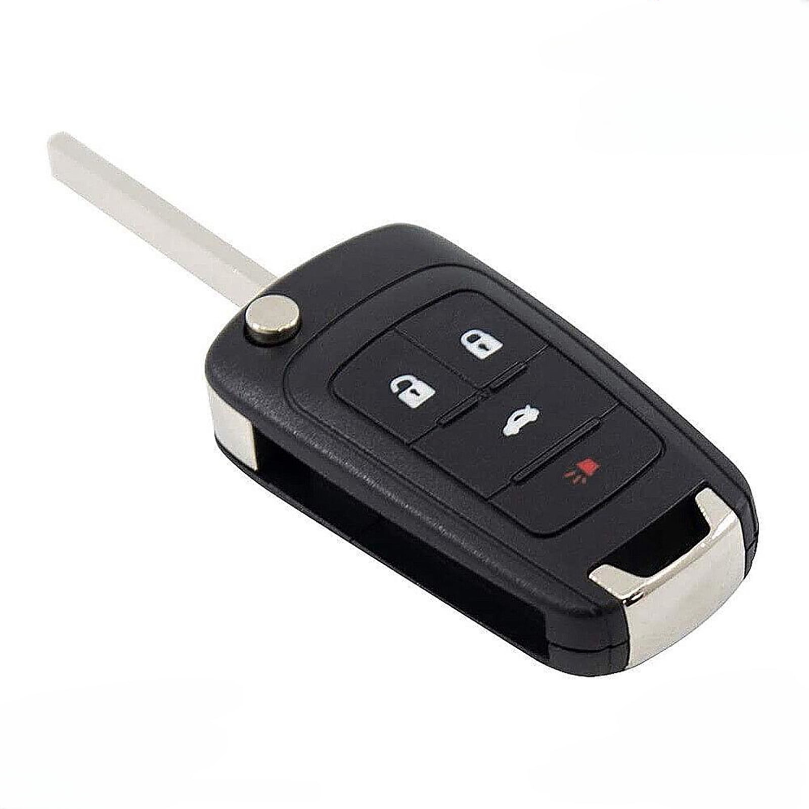 2Pcs Black Remote Key Fob with Built-in Chip Easy-to-Use Remote Control for Car Locking and Unlocking