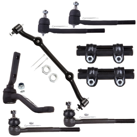 Scitoo 8Pc Frotn Tie Rod End Adjusting Idler Arm Center Link Parts Fit For Chevrolet S10 RWD 1983-1995