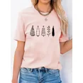 thumbnail image 1 of Camiseta con estampado de Navidad para mujer, camisetas básicas de manga corta a la moda, Año Nuevo, 1 of 4