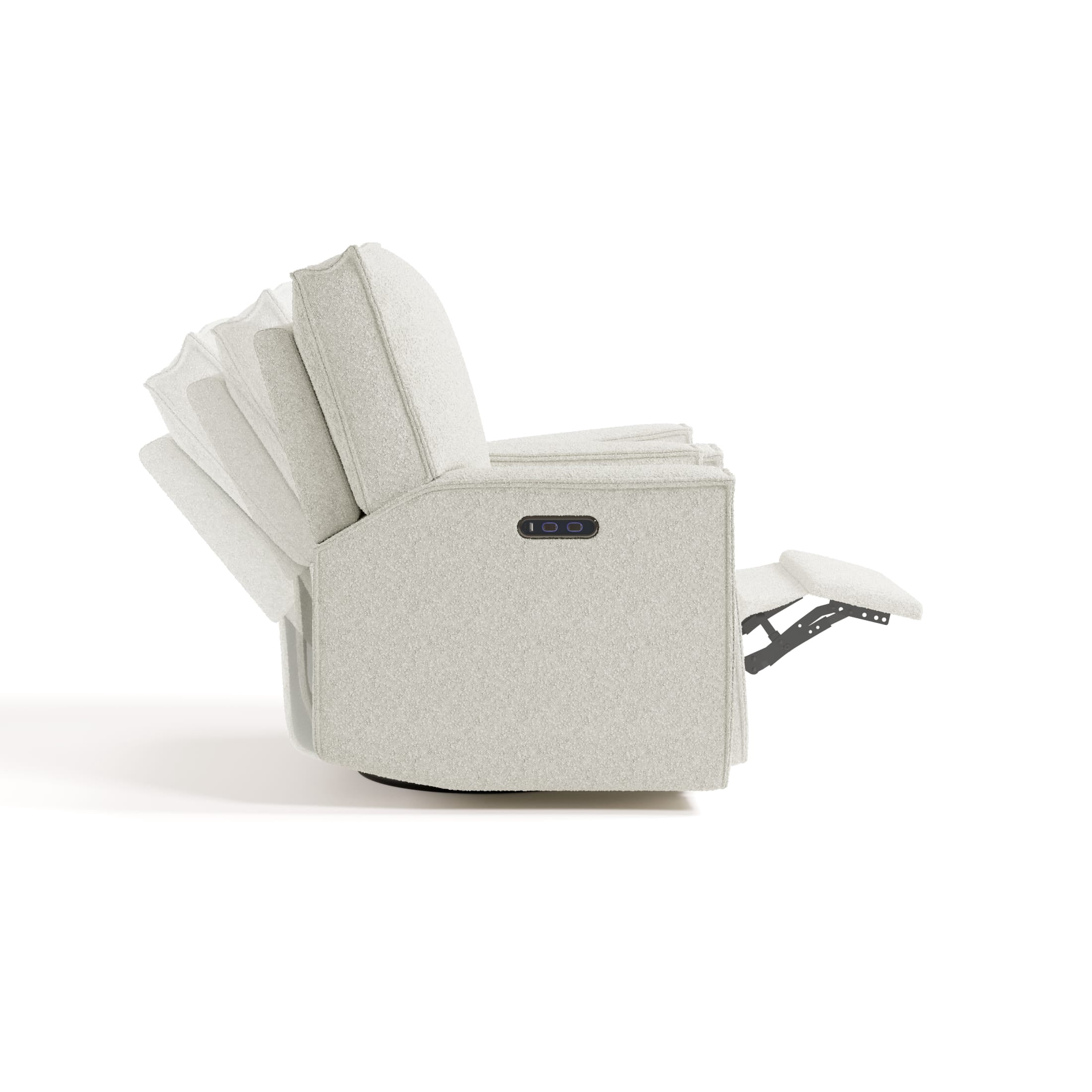 Storkcraft Texas Nursery Power Recliner Swivel Glider - Ivory Boucle