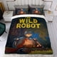 thumbnail image 4 of El Robot Salvaje Conjunto de sábanas temático, trío de piezas, cómodo y amigable con la piel, diseño único, regalo de decoración para el hogar para familiares, amigos y fans,140cm *210cm, 4 of 6