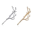 thumbnail image 1 of 2PCS Tree Branch Hair Pin Solid Color Metal Hair Clip Hair Barrette Bobby Pin, 1 of 10