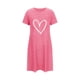 thumbnail image 4 of Camisón corto de poliéster para mujer, talla grande, estampado de San Valentín, cuello redondo, manga corta, 4 of 4