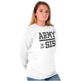 thumbnail image 3 of US Army Sis Military Star Logo Women Plus Size Long Sleeve Graphic Tee Brisco Brands 2X, 3 of 5