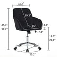 thumbnail image 7 of New Velvet Ergonomic Office Chair - Gold-Plated Base, Memory Foam & Adjustable Height for Comfort (24.6"L)​, 7 of 7