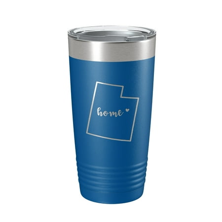 

Utah Tumbler Home State Travel Mug Insulated Laser Engraved Map Coffee Cup 20 oz Royal Blue