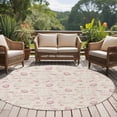 thumbnail image 4 of Round Rug 7Ft Washable Non-Slip, Pink Easter Circle Area Rugs for Living Room Bedroom, Spring Farmhouse Vintage Bunny Eggs Beige Indoor Floor Mats Carpet Runner for Home Decor Aesthetic, 4 of 8