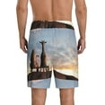 thumbnail image 3 of Daiia Elephant Giraffe Mens Woven Stretch Pajama Short,Short Pajama Pants-XX-Large, 3 of 9