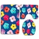 thumbnail image 1 of Juego de alfombras de baño ABPHQTO Flores Azules 3 piezas, 1 of 2