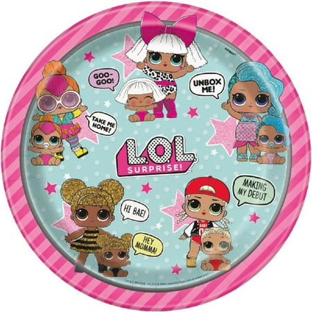 Party Supplies - LOL Surprise - Plates - Large 9" - Paper - 8ct