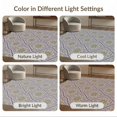 thumbnail image 7 of ODIKA 6'x9' Washable Area Rug Purple Lilac Faded Center Lattice Traditional Ornamental Lavendar for Family Room, Living Mater Bedroom, Non-Slip, Easy Care, 7 of 7