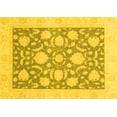 thumbnail image 1 of Ahgly Company Indoor Rectangle Oriental Yellow Traditional Area Rugs, 7' x 9', 1 of 4