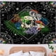 thumbnail image 5 of Tapiz de calavera, tapiz de hongos coloridos, tapiz negro estrellado, tapiz de tarot psicodélico para colgar en la pared de la habitación, 150 x 100 cm., 5 of 8