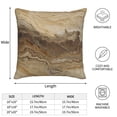 thumbnail image 2 of Multi-Size Linen Sofa Pillow Cover Invisible Zipper Open And Close Strong Use For Sofa Chair Garden Sofa Car Sandybrown Marble_4 20"X20", 2 of 8