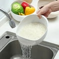 thumbnail image 1 of 1pc/2pcs/3pcs Multi-Functional Kitchen Washing Basket Basin - Drain Water  Wash Rice  Perfect For Cleaning Vegetables And Fruits  And More With Convenient Features - Ideal For Various Use, 1 of 7
