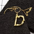 thumbnail image 2 of Collar de cadena de la letra Sunnimix A-F letras mayúsculas alfabeto encanto colgante, 2 of 6