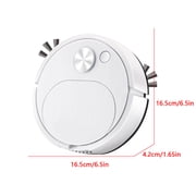 Robot Vacuum Cleaner Toy,Rechargeable Sweeping Vacuuming Mopping,3 in 1 Intelligent Sweeping Robot Toy for Hard Floor Flat Ground Marble Tile Wooden Floor