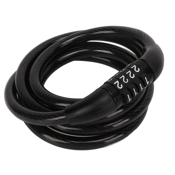Candado de cable de combinación, candado de cable para bicicleta, candado de cuatro cables, candado de cadena, diseño aerodinámico