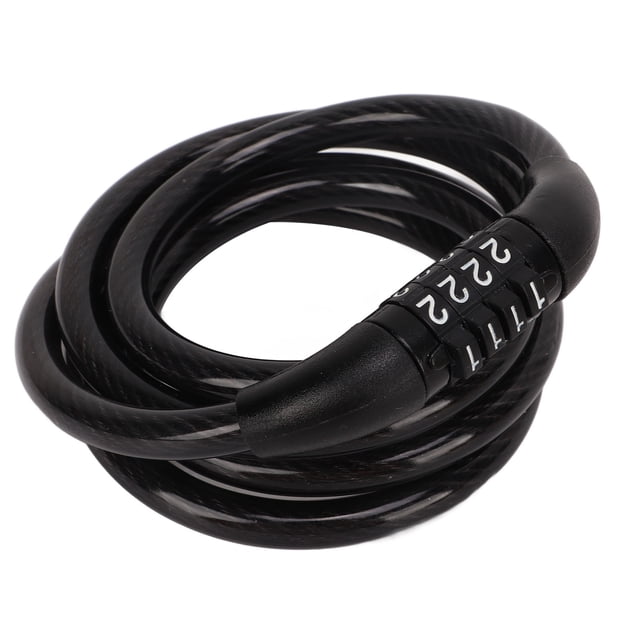 Candado de cable de combinación, candado de cable para bicicleta, candado de cuatro cables, candado de cadena, diseño aerodinámico