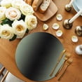 thumbnail image 2 of Sage Green Black Ombre Round 13 Inch Placemats Set of 6, Gradient Contemporary Abstract Art HeatResistant Non Slip Place Mats for Dining Table, Wipeable Braided Kitchen Table Mats for Housewarming, 2 of 9