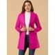 thumbnail image 2 of Abrigo De Invierno Midi Con Cinturón Y Un Solo Pecho Para Mujer Rosa caliente M, 2 of 6