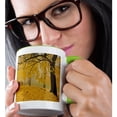 thumbnail image 2 of 3drose, Usa, Washington, Spokane, Manito Park, Horse Chestnut Trees in Fall, 11oz Two-tone Green Mug, 2 of 6