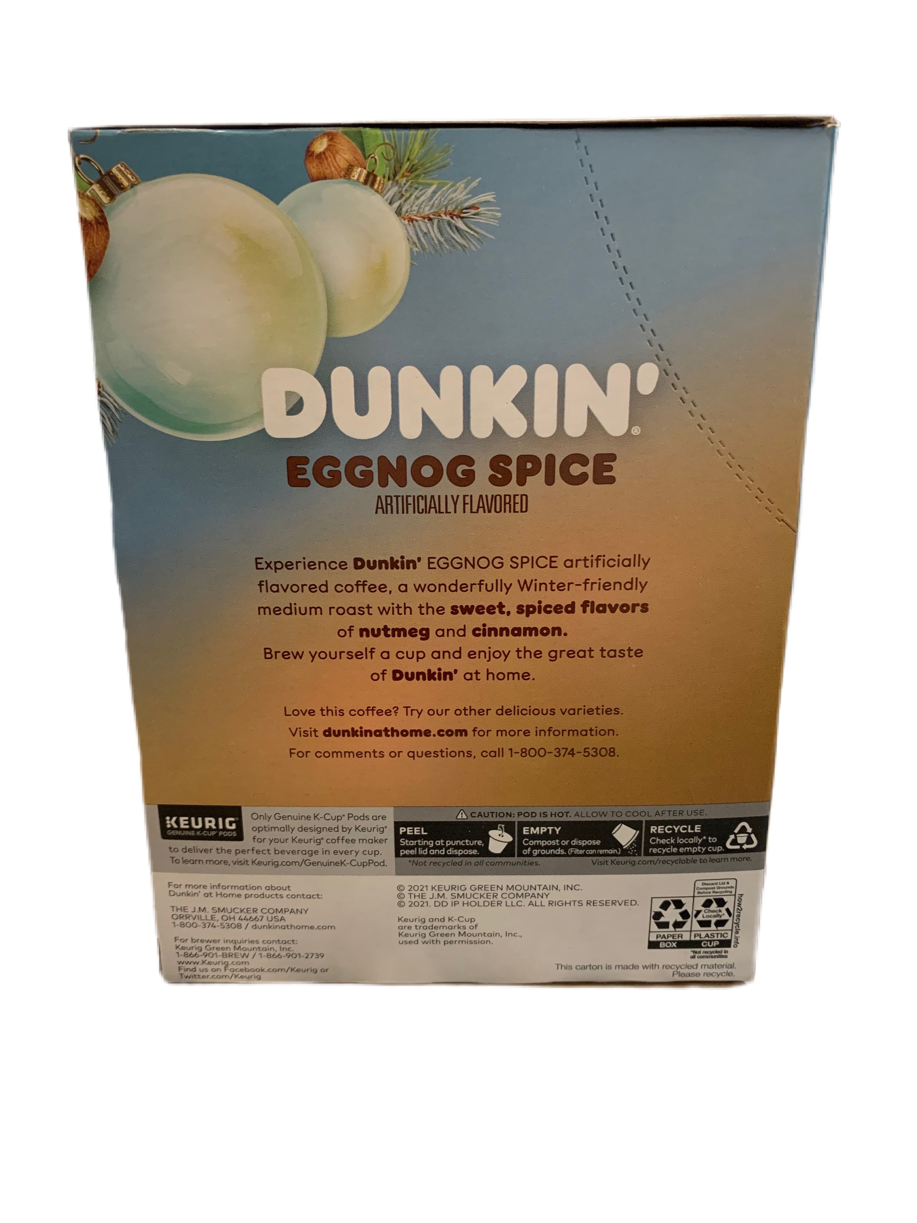Dunkin' Eggnog Spice Medium Roast 