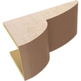 thumbnail image 6 of 10"W x 20"D x 10"H Wide Crestline Rough Cedar Woodgrain TimberThane Corbel, Primed Tan, 6 of 6