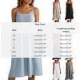 thumbnail image 4 of Kctiaxy Summer Dresses for Women Spaghetti Straps Pleated Front Beach Dress Casual Boho Crewneck Sleeveless A-Line Midi Dress, 4 of 10