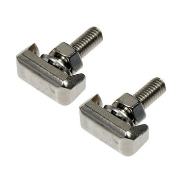 Apooke 2 Pack Automotive Battery Terminal T-Bolt 19116852 Stainless Steel Battery Cable Tensioner M6 Bolt Easy to Install
