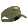thumbnail image 4 of USMC Semper Fi Design Embroidered Cotton Twill Sun Visor - Khaki OSFM, 4 of 5