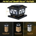 Solar Lights For Fence Post Cap Outdoor Deck Lights Solar Powered