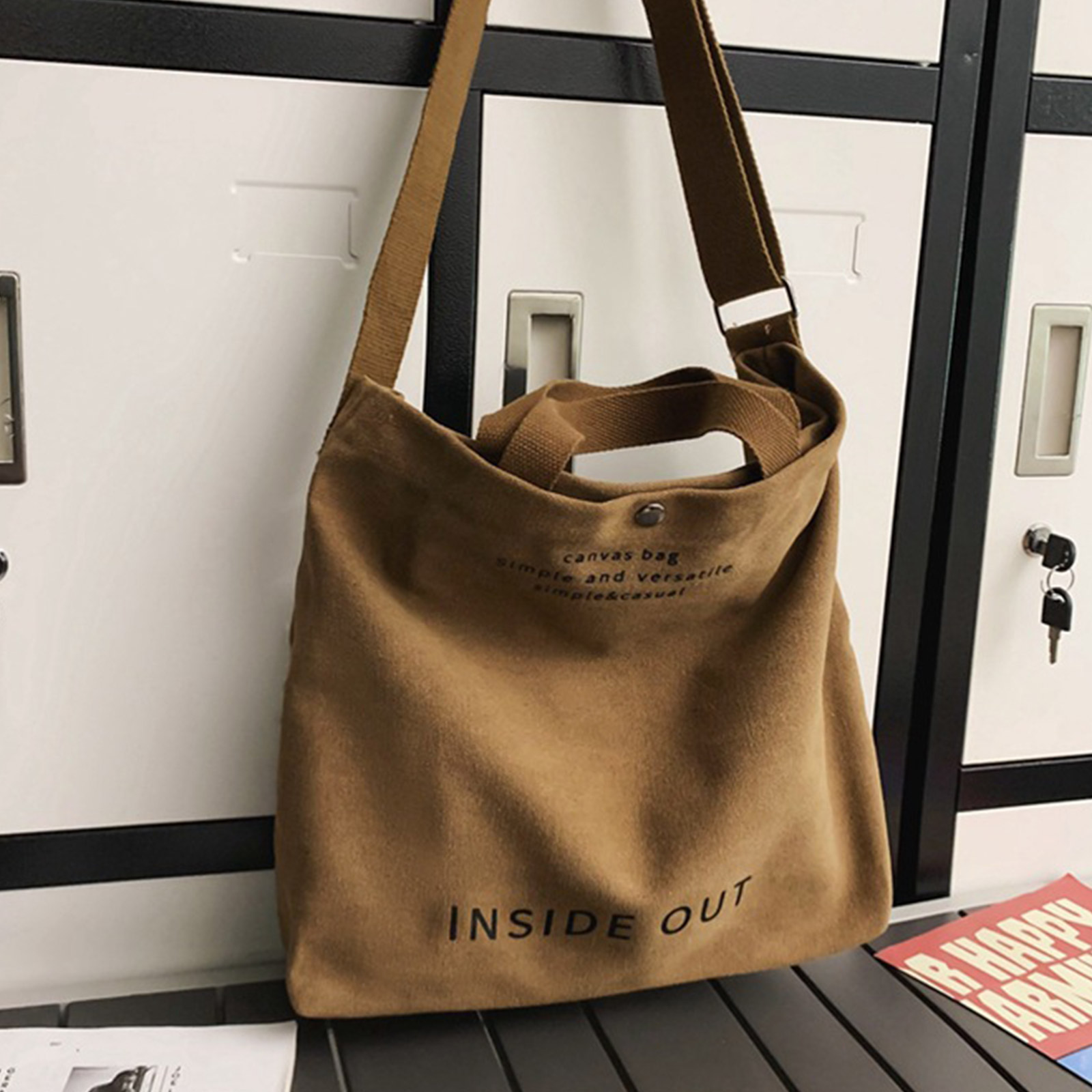 2023 NEW Crossbody Bag Canvas Shoulder Bag for Women Girl Handbag Leisure Tote Bag Fashion School Messenger Bag Book Bag