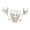 Silver, variant on 3 Pieces Necklace Earrings Bracelet Alloy Iron Design Indian Traditional Jhumka Jewellery Set for Women Wedding