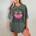 thumbnail image 6 of Comfort Colors Pink Breast Cancer Awareness Sweatshirt – In October We Wear Pink Retro Pumpkin Shirt with Pink Ribbon Bow, 6 of 8