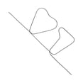 thumbnail image 1 of Unique Idea Fascinating Toy Props Trick Toy High Temperature Memory Wire Trick Toy Silver, 1 of 7