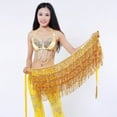 thumbnail image 7 of Wowcloth Sequin Tassel Skirt Belly Dance Hip Scarf Wrap Sparkly Tinsel Fringe Skirt Rave Festival Outfit Halloween Costume for Women, 7 of 7