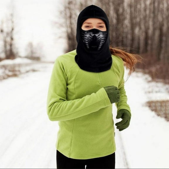 Novobey Cycling Face Mask Balaclava Polyester Activated Carbon Filter Machine Washable Lightweight Breathable Warm Motorcycle Riding Skiing Cap