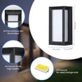 thumbnail image 3 of Outdoor Wall Light, 18W Modern Outdoor Wall Light, IP65 Waterproof Exterior Wall Lamp 3000K Warm White for Terrace, Garden, Patio, Pathway, 3 of 5