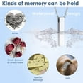 thumbnail image 5 of KeyStyle Urn Necklaces for Ashes Stainless Steel Pendant Necklaces for Women Memorial Jewelry for Ashes Holder Cube Necklace, 5 of 10