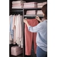 thumbnail image 4 of Simpli Furnished Non-Slip Wooden Hangers for Clothes Hanging Bottoms with Clips and 360° Rotating Hooks, 13.4"x4", 60 Pack, Black, 4 of 5