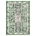 thumbnail image 2 of Aoile 10x13 Machine Washable Area Rug, Stain Resistant Anti Slip Backing Rugs, Retro Distressed Print Low-Pile Carpet Rugs for Living Room Bedroom Dinning Room, Green, 2 of 9