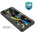 thumbnail image 4 of Alcatel 3V 2019 Case, KAESAR Hybrid Bling Glitter Sparkle Black Marble Graphic Fashion Cute Colorful Silicone Skin Cover Armor Case for Alcatel 3V 2019, 4 of 5
