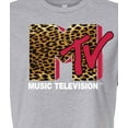 thumbnail image 3 of MTV - Leopard Logo - Juniors Cropped Tee, 3 of 5