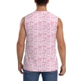 thumbnail image 4 of Haiem Men's Ribbon Bow Print Tank Tops Summer Sleeveless Cut Off Workout T-Shirts Fitness Vest Athletic Undershirts-3X-Large, 4 of 8