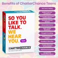 thumbnail image 2 of Iniciador de conversación de Chatterchance para adolescentes | Emocionantes y divertidos juegos de conversación con tarjetas de preguntas que generan conexión y comprensión | Juegos de cartas que invi, 2 of 5