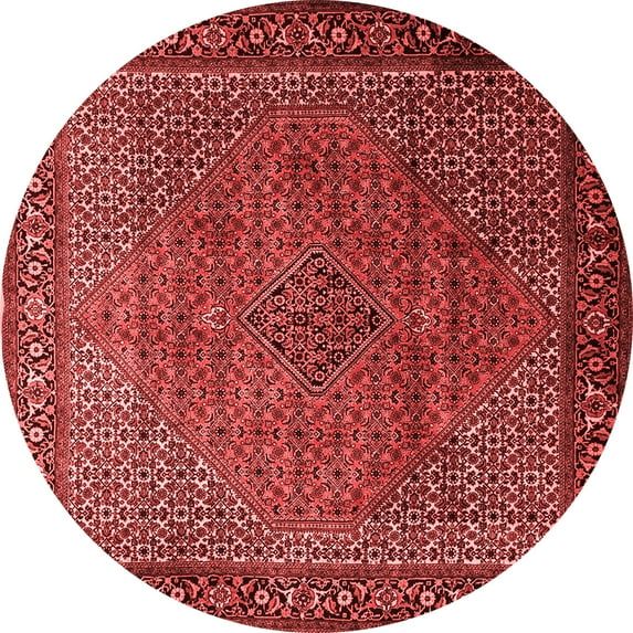 Ahgly Company Indoor Round Persian Red Traditional Area Rugs, 4' Round