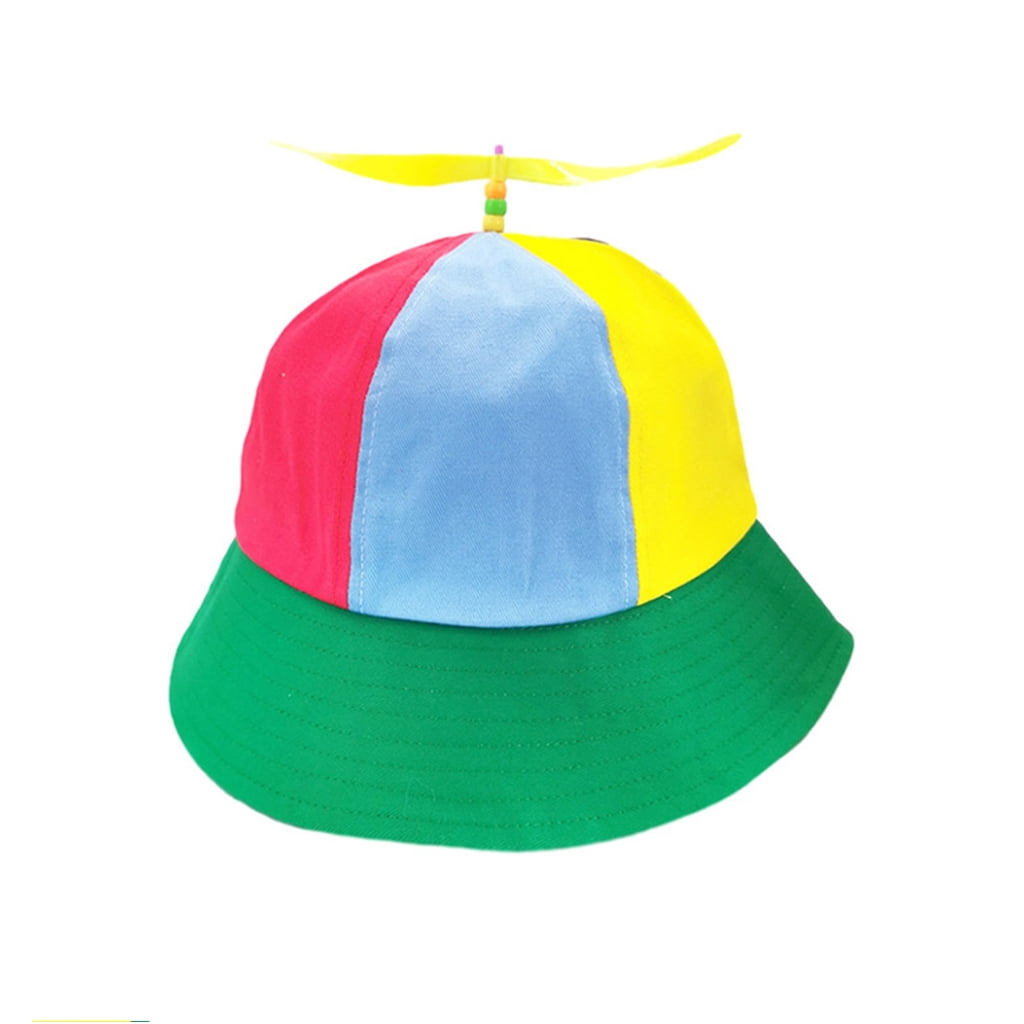 ROZYARD Lightweight Parents Kids Bucket Hat with Rainbow Windmill