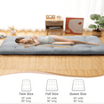 thumbnail image 4 of Japanese Floor Mattress Futon Mattress,4'' Thicken Daybed Futon Roll Up,Portable & Foldable Tatami Mat for Sofa Lounger Camping Dormitory Yoga Sleep Nap Meditation, 4 of 8